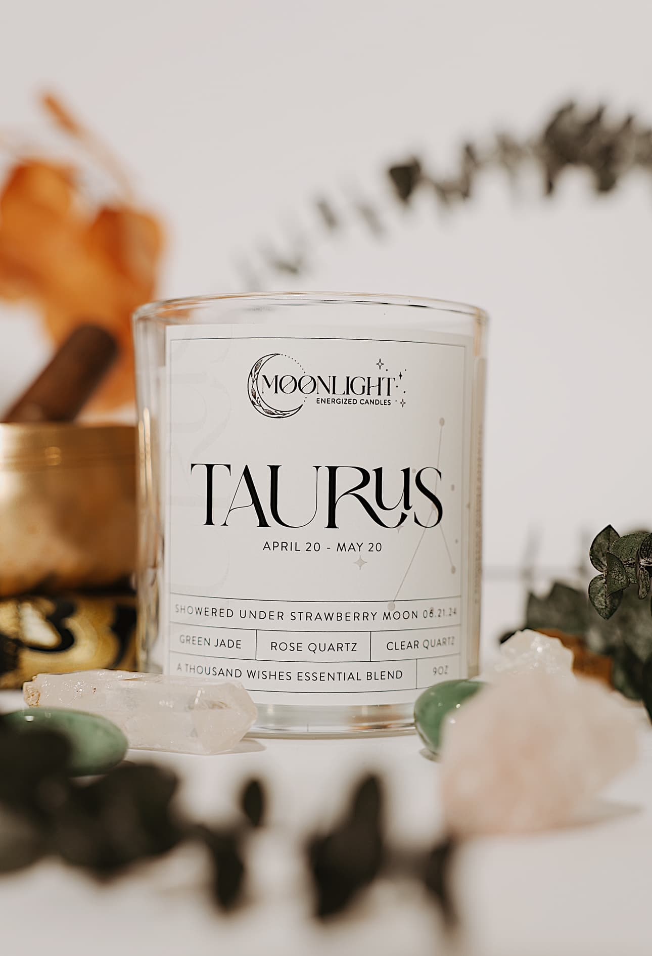 Taurus Zodiac Candle