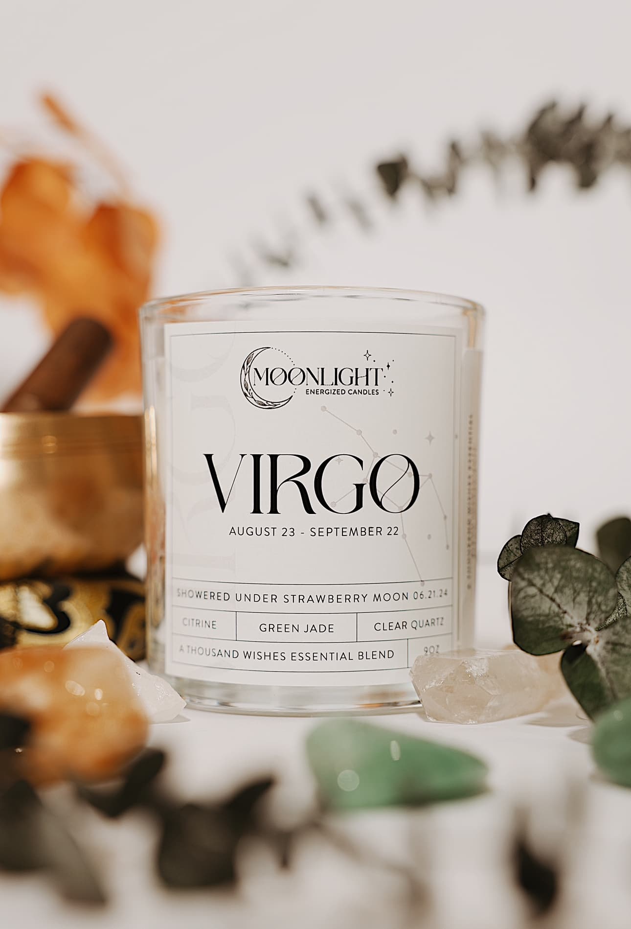 Virgo Zodiac Candle